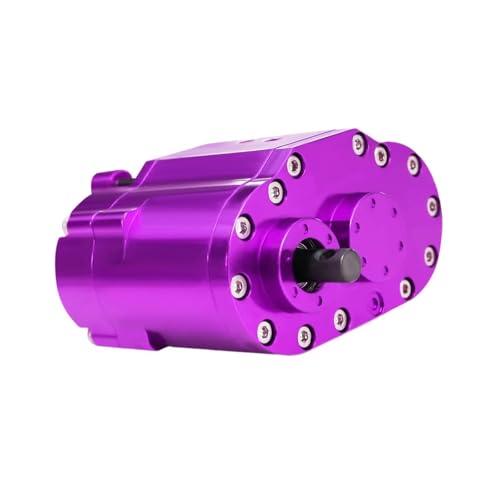 Yiju Transfer Case Gearbox RC Transmission Box Aluminum Alloy Construction Professional Double Speed RC Crawler Gear Set Suitable for Rock Crawling, Purple - color: Purple