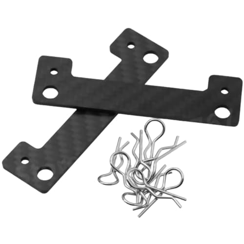 Rc Toys Accessories for Tamiya for TT02 for TT01 1/10 Carbon Fiber Body Posts Magnet Fixed Mount Bracket with Clips RC Car Upgrade Accessory