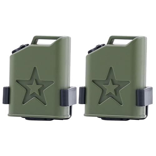 DJX 2PCS Mini Fuel Tank Mini Oil Tanks Decorative Accessories for 1/8 1/10 1/12 1/14 1/18 RC Crawler Car