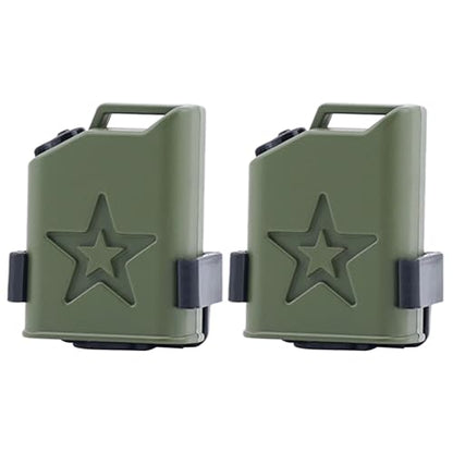 DJX 2PCS Mini Fuel Tank Mini Oil Tanks Decorative Accessories for 1/8 1/10 1/12 1/14 1/18 RC Crawler Car