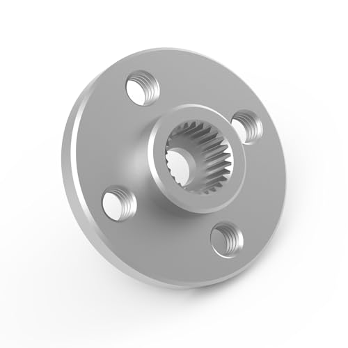 AGFRC 25T Round AL7075 Servo Horn for 1/10 1/8 RC Cars (HSO07) | CNC Machined AL7075, 19.8mm Diameter, 25T spline (φ5.92mm), Fits Standard & Low Profile Servos