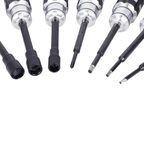 7PCS Hex Screwdriver Nut Driver Tool Kit for 1/18 1/24 RC Mini Crawler Car TRX4M SCX24 FCX24 Repair Tools