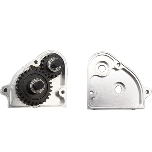 RC Repair Parts Compatible with MN128 MN86 MN86S MN86K MN86KS 1/12 RC Crawler Car Upgrade Parts Accessories Metal Transmission Gearbox Transfer Case(Silver) - color: Silver
