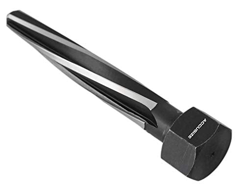 Accusize Industrial Tools Chucking Reamer, 15/16 in, 0523-6045 | HSS Aligning Reamer, 15/16" Dia, 5" Flute, 7" OAL, Hex Shank, Spiral Flute - size: 15/16 inch