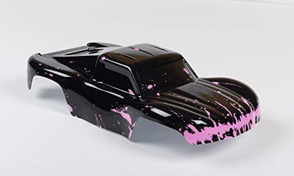 SummitLink Compatible Custom Body Muddy Pink Over Black Replacement for 1/16 Scale RC Car or Truck (Truck not Included) SSMN-BR-01