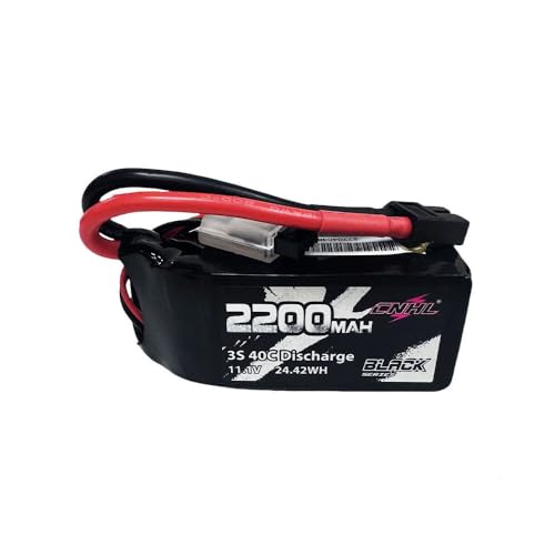 CNHL 2200mAh 3S 11.1V Shorty LiPo Battery 40C with XT60 Plug | Versatile compact battery for RC airplanes, helicopters, FPV racing drones, cars, trucks, truggies, and rock crawlers.