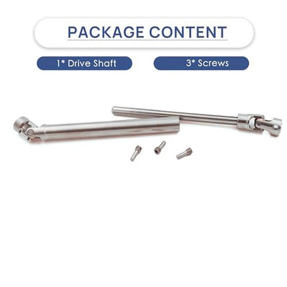 Steel Heavy-Duty Drive Shaft for 1/10 RC Car Crawler(135mm-205mm) | Stainless Steel Driveshaft for Axial SCX10 90046 AXI03007 TRX4 Redcat Gen8,Smooth Rotation - size: 135-205MM