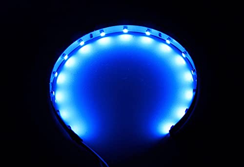 iJDMTOY Ultra Blue 15-SMD LED Accent Ambient Lighting Kit Compatible with Car Motorcycle Projector Lens Demon Eye Retrofit - color: Blue