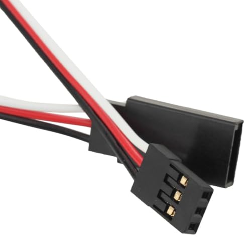 Healifty 10pcs 300mm Servo Extension Lead Wire Cable for Futaba Rc Plane and Helicopter Servo Connection, Sturdy Hard Plastic and Copper Wire Extension Cable Kit