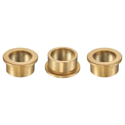uxcell 3Pcs Flange Sleeve Bearings, 30mm Bore x 38mm OD x 22mm Length, Self-Lubricating Sintered Bronze Bushings - size: 30mm Bore x 38mm OD x 22mm Length