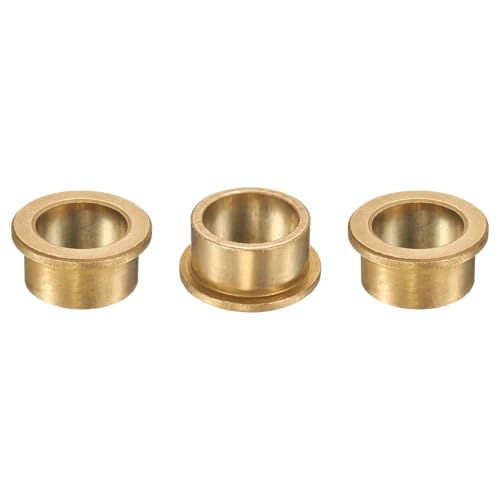 uxcell 3Pcs Flange Sleeve Bearings, 30mm Bore x 38mm OD x 22mm Length, Self-Lubricating Sintered Bronze Bushings - size: 30mm Bore x 38mm OD x 22mm Length