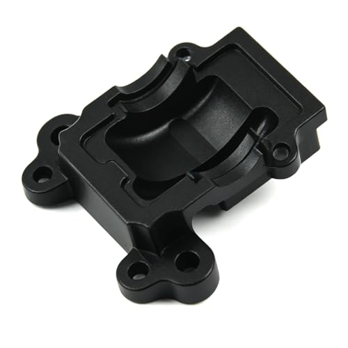 Aluminum Upgrade Parts Set for ARRMA 1/16 Mini Kraton 3S, Front/Rear Upper/Lower Arm, Gearbox Cover, Wing, Steering Link (Black Front Gearbox Cover) - color: Black Front Gearbox Cover