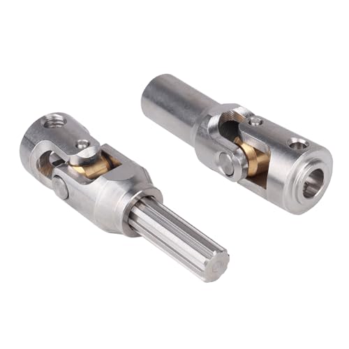 2pcs Hobbyfire 1/10 RC Crawler Drive Shafts Stainless Steel Universal Joint Driveshaft for Axial SCX10 II III Traxxas TRX4 Redcat Gen8 Gen7 Element Upgrades Parts(67-81mm) - style: 67-81mm