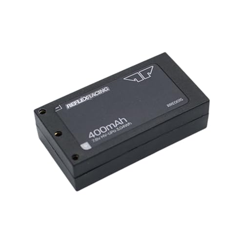 Helidirect Reflex Racing 400mah 7.6V LiHV Hardcase Battery Pack for MiniZ, Drift, 1/28, 1/24 - Remote Control Car, RC Car Upgrade Accessories (RRE015 400mah LiHv) - style: RRE015 400mah LiHv