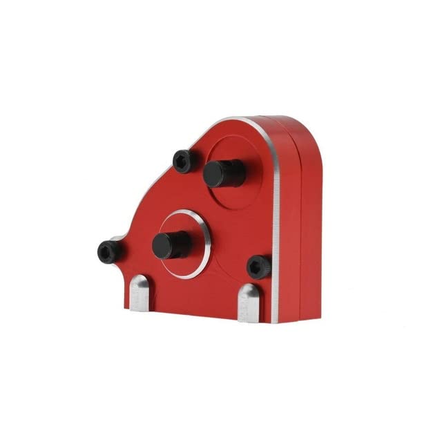 CNC Metal Transfer Case Gearbox for 1/12 MN MN86 MN86S MN86KS MN86K 4WD G500 Crawler RC Car Modified Accessories - (Color: Red)