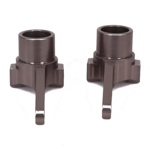 Steering Knuckle Models For Kyosho For Optima 4Wd 1/10 Aluminum 2PCS/set Steering Hub Carrier Blocks RC Model Car For Buggy Off-Road Hopup Parts(Titanium) - color: Titanium