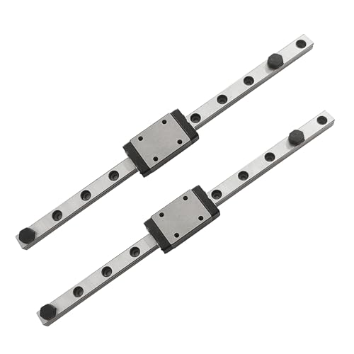 MGN7 Linear Rail 70mm 2.76" 2PCS MGN7 Miniature Linear Motion Slide Rail + 2PCS MGN7H 7mm Linear Sliding Bearing Carriage Block Black for 3D Printer and CNC Machine - size: L: 70mm / 2.76 inch, style: MGN7 Rail + H Block