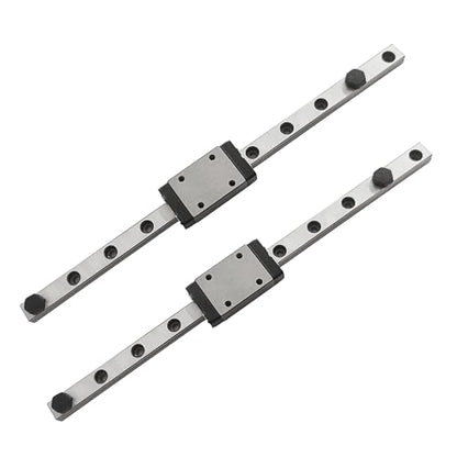 MGN7 Linear Rail 450mm 17.72" 2PCS MGN7 Miniature Linear Motion Slide Rail + 2PCS MGN7H 7mm Linear Sliding Bearing Carriage Block Black for 3D Printer and CNC Machine - size: L: 450mm / 17.72 inch, style: MGN7 Rail + H Block