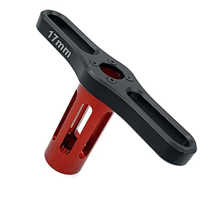 FainWan 17mm HEX Nuts Installation Tools Sleeve for H-S-P RC 1/8 Buggy Car Tires Tyre Wheel Rim (Red)
