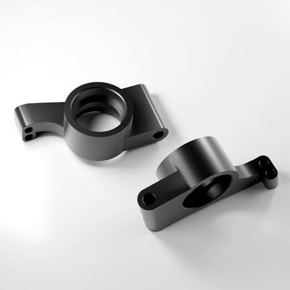OGRC Aluminum Alloy Steering Knuckles, Caster Blocks C Hubs and Rear Hubs for 1/24 Losi Micro-B Buggy Upgrade Parts (Black) - color: Black