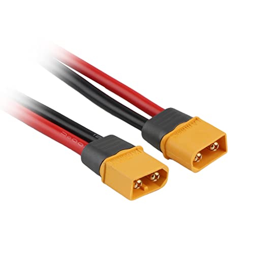 2pc XT60H Male Cables Connector Plug to 4mm Banana Plugs Battery Charge Lead Adapter Cable for RC Helicopter Quadcopter XT60 Lipo Battery Plug Charge 12AWG 30CM