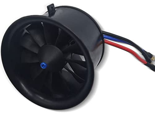 DD 64mm EDF 11 Blades Ducted Fan with 3500KV RC Brushless Motor Balance Tested for 4S RC Jet Airplane - size: 64MM EDF, style: Motor Only