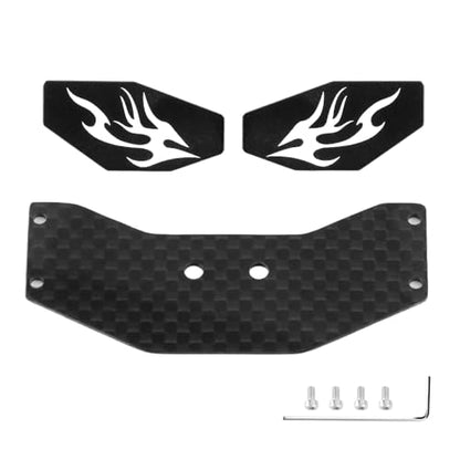 GLOBACT RC Tail Wing Carbon Fiber for Losi 1/24 Micro-B 2WD Buggy (Black) - color: Black