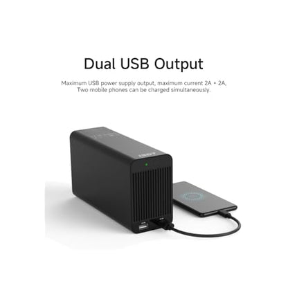 ISDT SP2425 600W 25A DC Power Supply, Smart Power Adapter with Dual USB & DC Output, Portable Power Source for RC Battery Chargers, Compatible with LiPo/Li-ion/NiMH/Nicd, Ideal for Travel & Camping