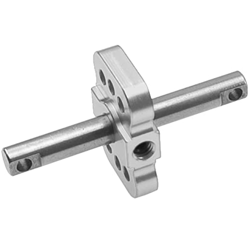 Aluminum RC Differential Locker Spool 2WD Diff Locker Mounts Upgrades Part Compatible with 1/10 Traxxas Slash 2WD Rustler Stampede 2WD Bandit 2WD 1/10 RC Car (Silver) - color: Silver
