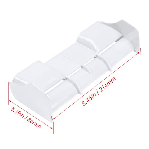 HobbyPark RC Car 1:8 Off Road Buggy Wing Body Spoiler High Down Force, White - color: White, size: 1/8 Scale
