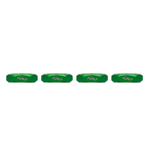 FLMLF 24mm RC Car Wheel Nuts 4-Piece Set for 1/5 HPI ROFUN BAHA ROVAN KM Baja 5B 5T 5SC Truck Parts (Green) - color: Green