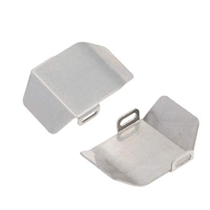 Stainless Steel Skid Plate Guard Transmission Gearbox and Differential Axle Protection Chassis Armor for Axial SCX24 1/24 RC Crawler Car Upgrade Parts