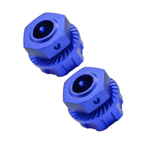 Aluminum Wheel Hex & Wheel Nut 24mm for Arrma 1/5 KRATON 8S BLX,Outcast 8S BLX Upgrades Parts,Wheel Hub Adapter Parts # ARA310928# ARA310929 (Blue) - color: Blue