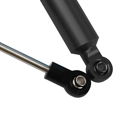 4Pcs RC Car Shocks Shock Absorber Internal Spring Shocks Damper Upgrade Parts Compatible with Axial SCX10 Traxxas TRX4 Redcat Tamiya 1/10 RC Crawler (Hole Distance:110mm, Black)
