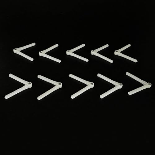 10PCS RC Airplane Plastic Pin Hinge for RC Plane Helicopter Aircraft DIY Model Plane Fix Wing Parts (2.5x43mm) - style: 2.5x43mm