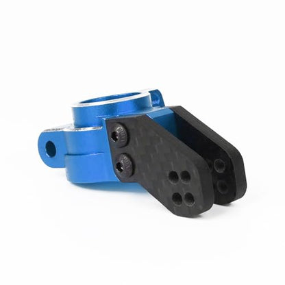 Aluminum Rear Hub Stub Axle Carriers for ARRMA 6S 1/8 Mojave TYHPON | Infraction FIRETEAM Felony RC Alloy Hub Rear Steering Knuckles Caster Blocks C-Hubs w/Bearings Replace Parts #AR330193 - color: Blue, size: Rear Hub(Thin)