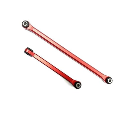 RC Links Linkage Compatible with Axial for UTB18 1/18 RC Car Part Aluminum Alloy Durable Steering Link Rod RC Upgrade Part Steering Linkage Tie Rod(Red) - color: Red