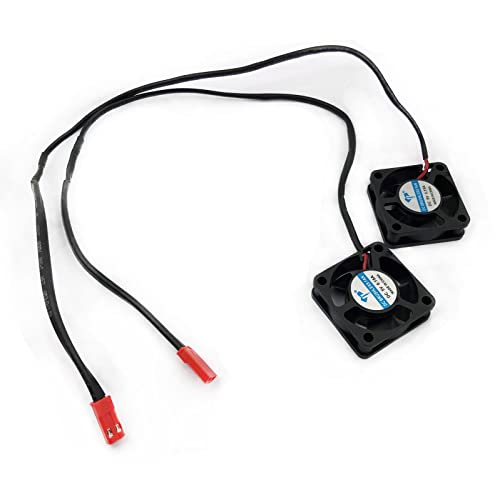 FainWan 2PCS JST Plug RC Products 30x30x10mm Ball Bearing Motor/ESC Cooling Fan