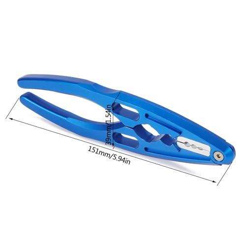 RC Replacement Parts for LCG 1/10 Aluminum CNC Pliers Pivot Ball Disassembly Tool Shock Body Shaft Holder RC Crawler Boats Drones Links Building(Blue) - color: Blue