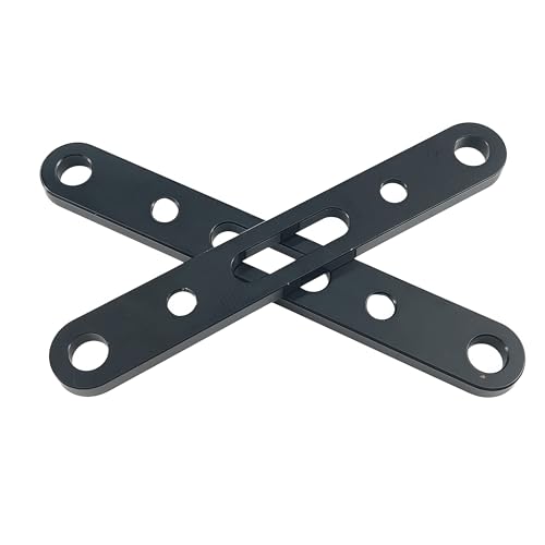 Suspension Arm Mount Set for ARRMA Mojave 4X4 4S BLX RC Truck (Black) | Aluminum Alloy,Front,Rear,1/8 Scale,ARA320589 Compatible,ARA320590 Compatible,CNC Machined,High Strength,Precision Fit - color: Black