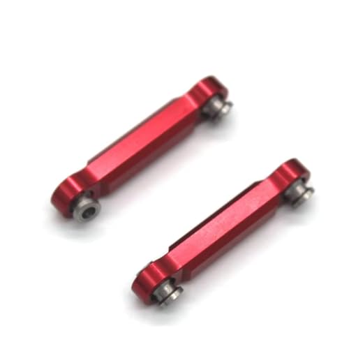 RC Cars Crawler Parts Compatible with MJX 14301 14302 14303 4WD 1/14 Remote Control Car Metal Upgrade Parts Steering Rod Accessories(Red) - color: Red