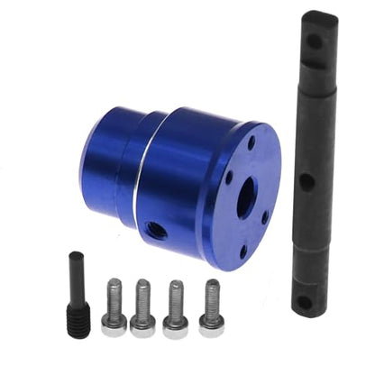 Aluminum Differential Locker Diff Lock Spool Straight Shaft RC Replacement Upgraded Parts for 1/10 TRAXXAS Summit RC Car, Blue - color: Blue Diff Lock Shaft