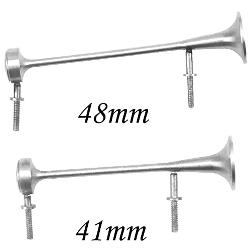 2Pcs Vgoohobby 1/14 Scale Simulation Metal Speaker Whistle Decoration Compatible with 1/14 Tamiya RC Tractor Scania R620 Actros 3363 Arocs Man TGX Truck Car(41mm) - size: 41mm