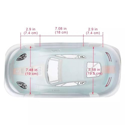 Preprinted PVC Body Shell for 1/10 On Road Racing Drift Car, No Cut, 1:10 Scale (#007, Blue) - style: #007, Blue
