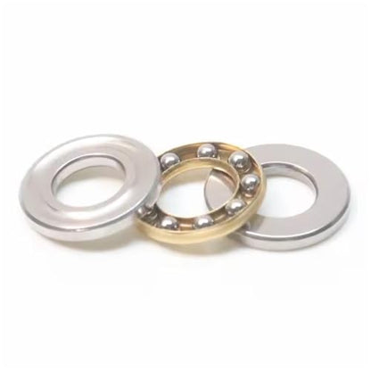 10pcs F8-19M Miniature Plane Axial Ball Bearing 3-in-1, 8mm x 19mm x 7mm Chrome Steel Single Direction