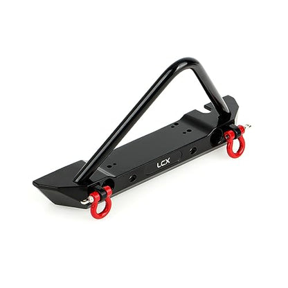 LCX Racing 1/10th RC Crawler Car Metal Front Bumper for TRX4 Axial SCX10 II 90046 SCX10 D90, Upgrades Parts Accessories