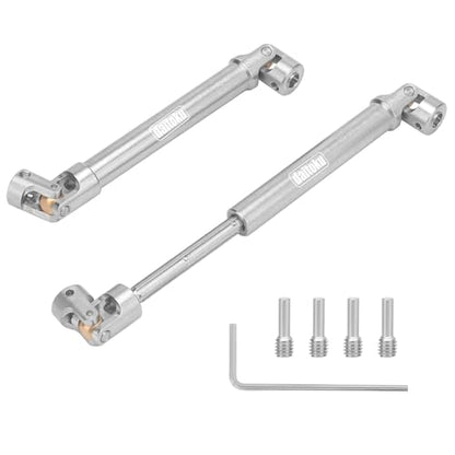 daitoku Stainless Steel Drive Shaft (112-165mm) for 1/10 Traxxas TRX6 Axial SCX10 Wraith Capra D90 TF2 Redcat GEN8 RC Crawler Car (2PCS)