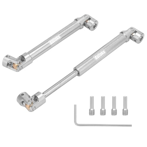 daitoku Stainless Steel Drive Shaft (112-165mm) for 1/10 Traxxas TRX6 Axial SCX10 Wraith Capra D90 TF2 Redcat GEN8 RC Crawler Car (2PCS)