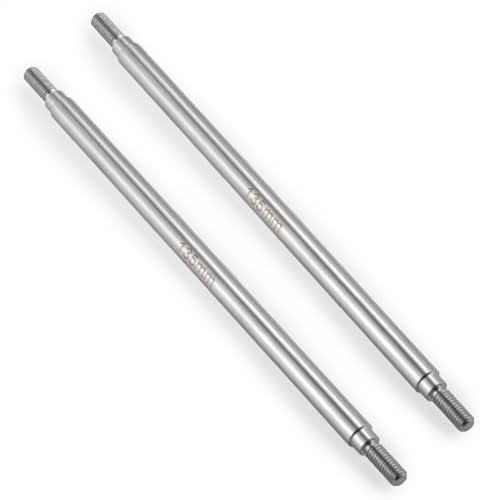 2Pcs M4 Stainless Steel RC Links for 1/10 Axial Wraith SCX10 TRX-4 | 1 Pair RC Steering Linkage Set, 50mm/55mm/60mm/70mm/75mm~155mm - style: 135mm