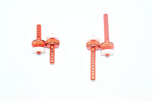 Element Enduro Sendero Trail Truck Upgrade Parts Aluminum Front + Rear Magnetic Body Posts - 4Pc Set Orange